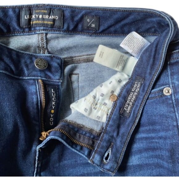Lucky Brand Lolita super skinny blue denim jeans size 6 - Picture 5 of 6